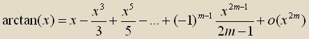 arctan(x)